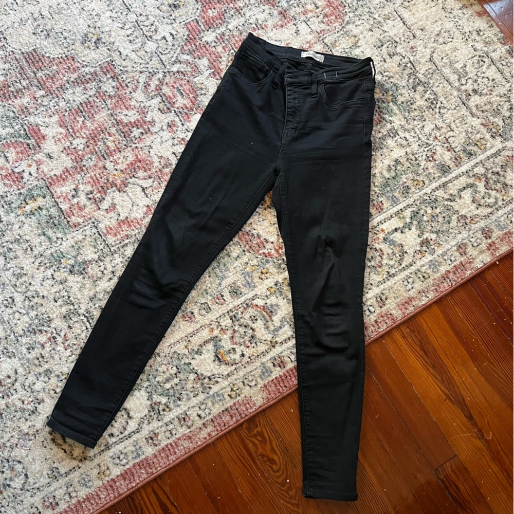 Madewell Roadtripper Black Skinny Jeans
